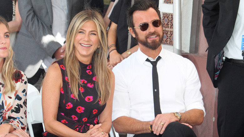 Jennifer Aniston with ex Justin Theroux