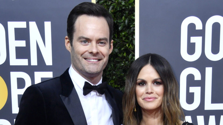 Bill Hader and Rachel Bilson on the red carpet