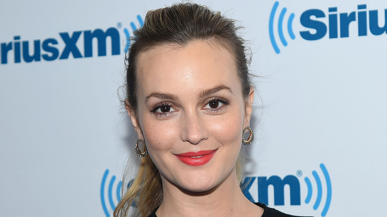 Leighton Meester smirking 