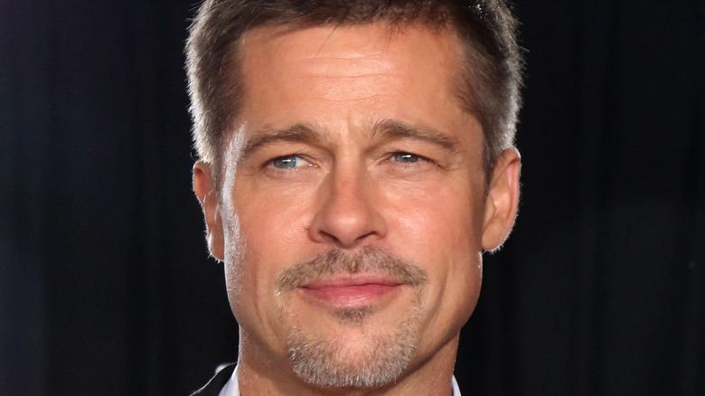 Brad Pitt glares