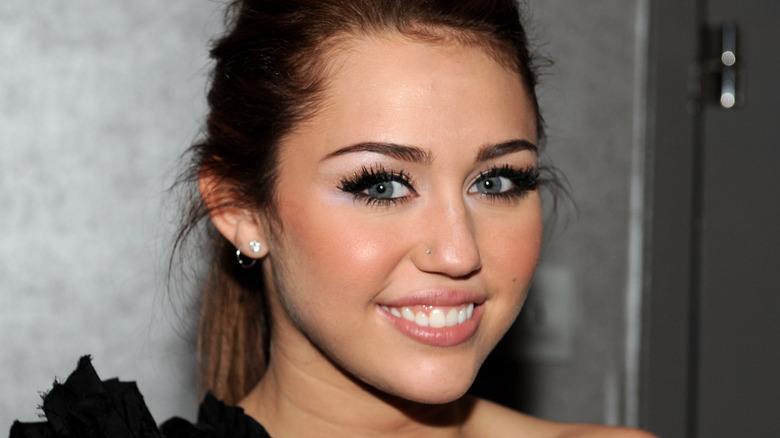 Miley Cyrus smiling