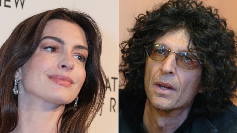 Anne Hathaway Howard Stern side by side