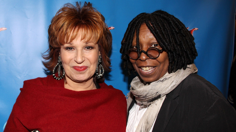 Joy Behar, Whoopi Goldberg smiling