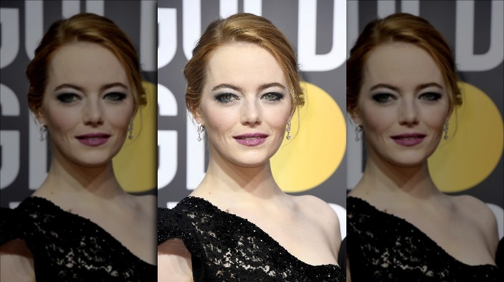 Emma Stone wearing makeup