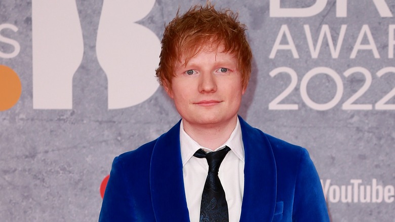 Ed Sheeran on the red carpet