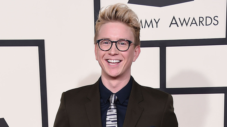 Tyler Oakley on the red carpet