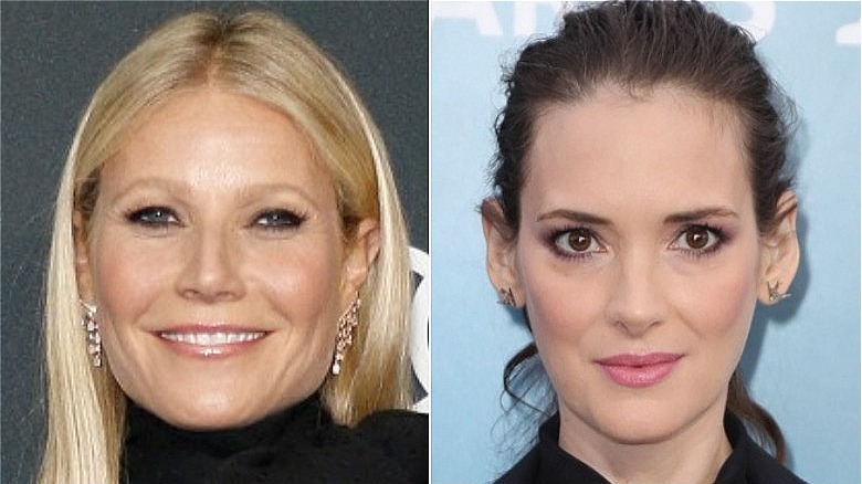 Gwyneth Paltrow and Winona Ryder at separate events