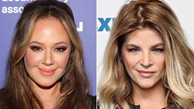 Leah Remini and Kirstie Alley at separate events