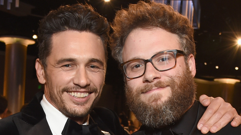 James Franco and Seth Rogan at an event