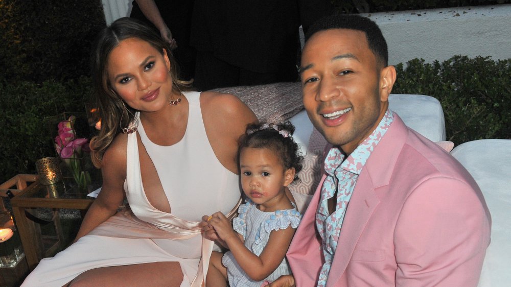 Chrissy Teigen, John Legend with daughter Luna