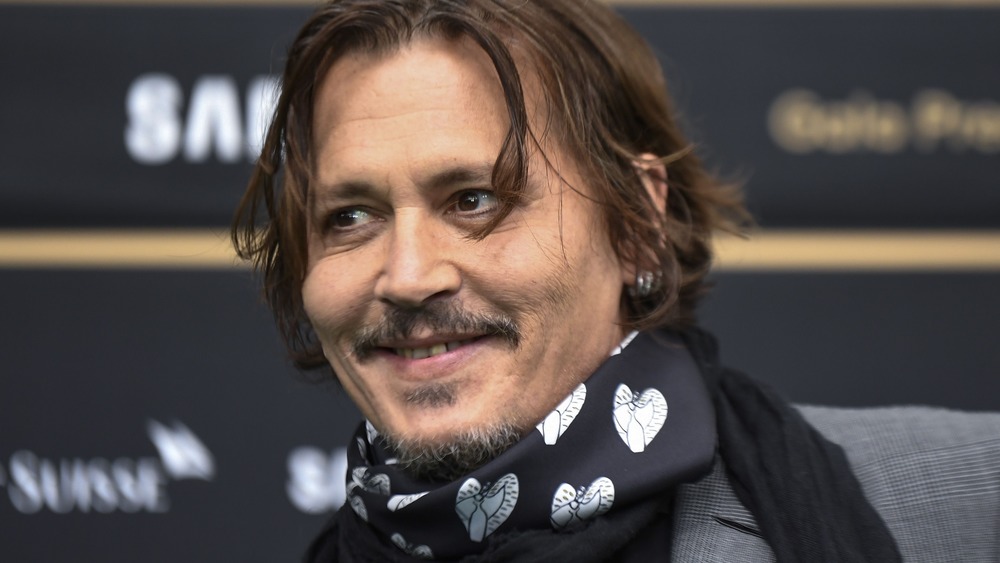 Johnny Depp smiling 