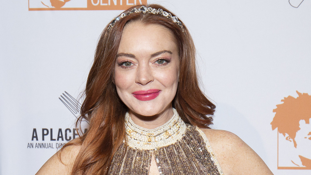 Lindsay Lohan smiling 