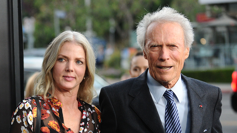 Clint Eastwood and Christina Sandera attend a screening of 'Sully'