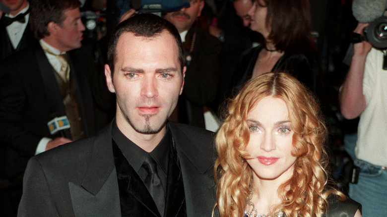 Madonna poses with her brother Christopher Ciccone