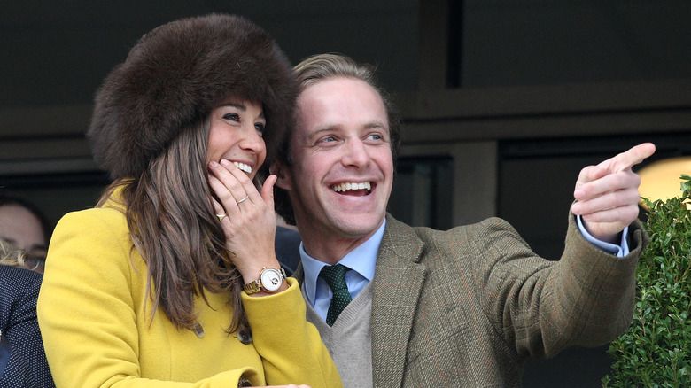 Pippa Middleton and Thomas Kingston smiling