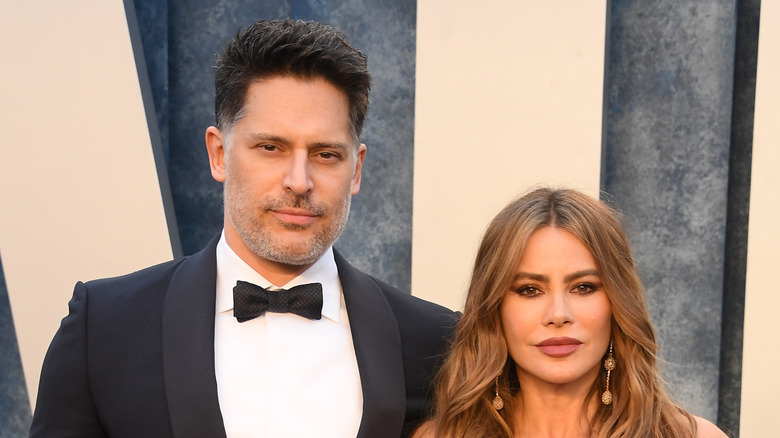 Sofía Vergara and Joe Manganiello posing at an event