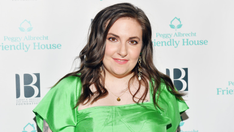 Lena Dunham smiling