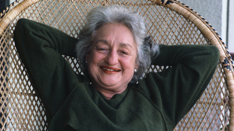 Betty Friedan relaxing