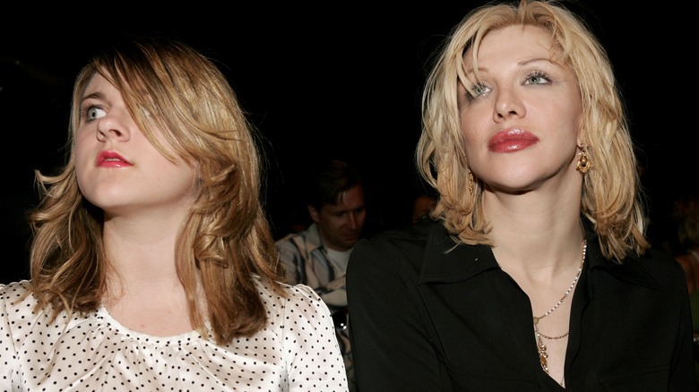 Frances Bean Cobain and Courtney Love in 2006