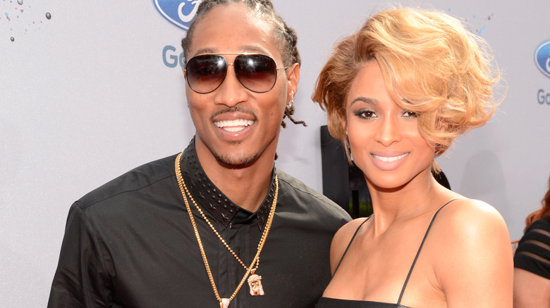 Future smiling with Ciara