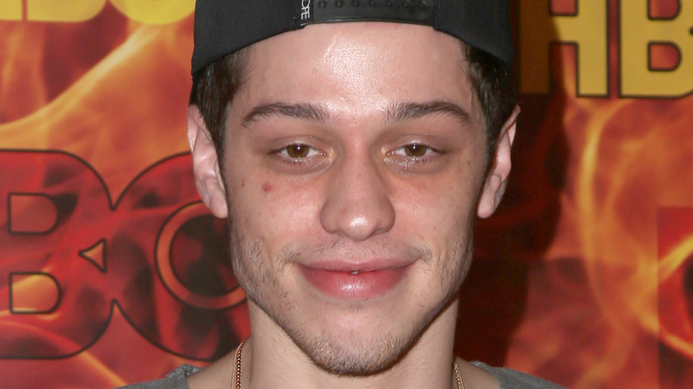 Pete Davidson smiling at event