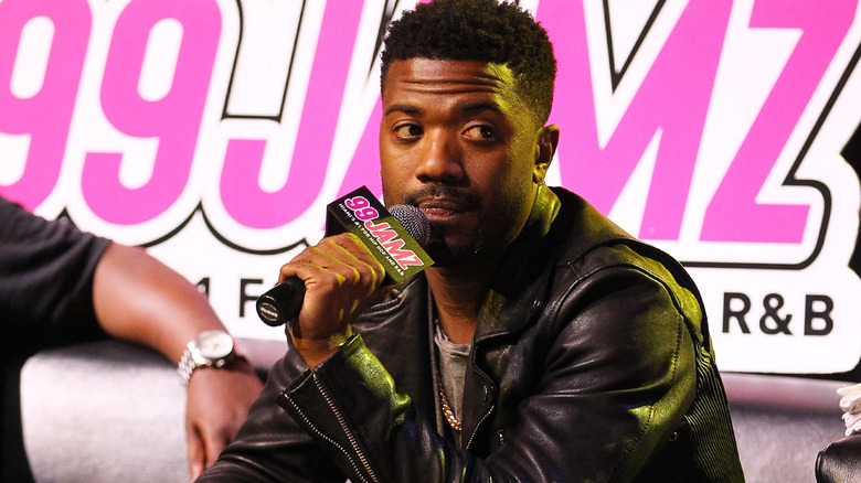 Ray J doing a radio interview