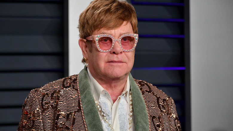 Elton John on the red carpet