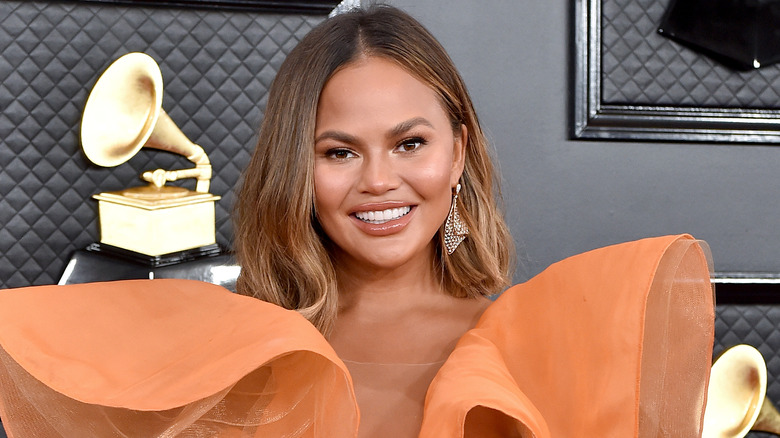 Chrissy Teigen smiling