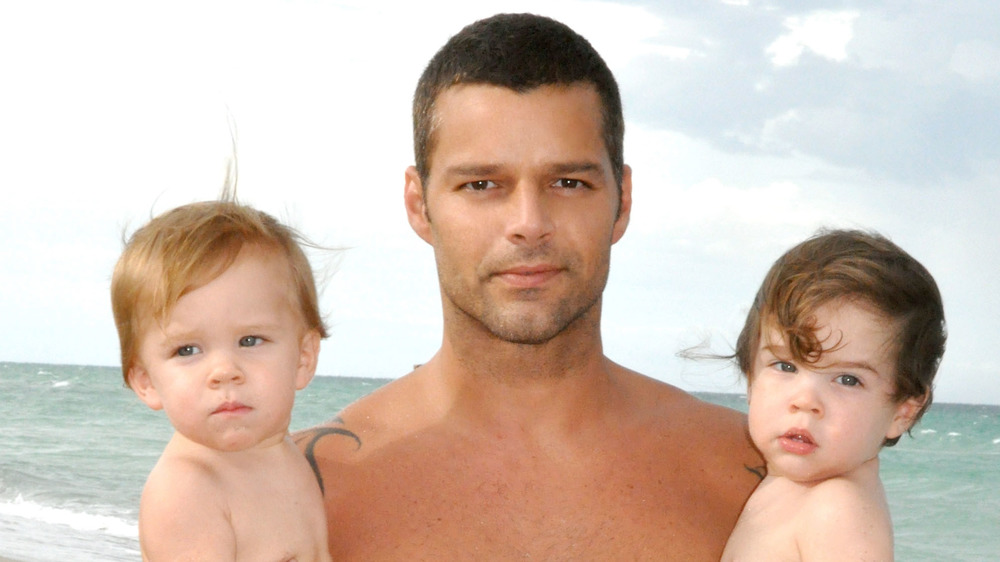 Ricky Martin and sons