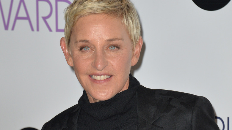 Ellen DeGeneres smiling red carpet