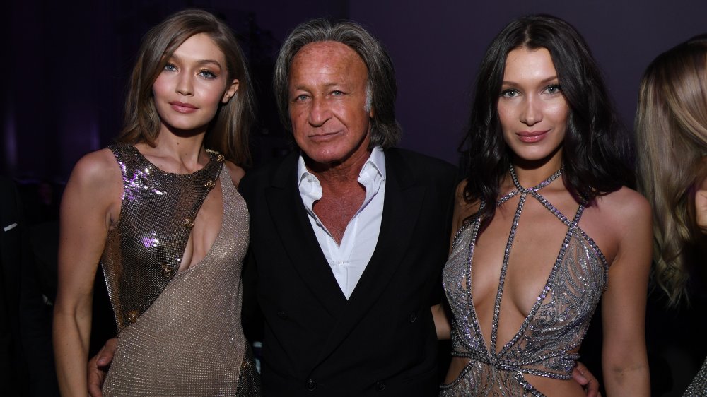 Mohamed Hadid with daughters Gigi and Bella