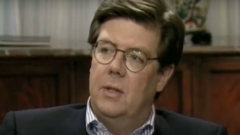 John Hughes being interviewed 