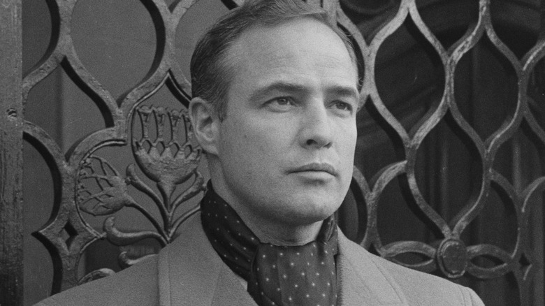 Marlon Brando posing 