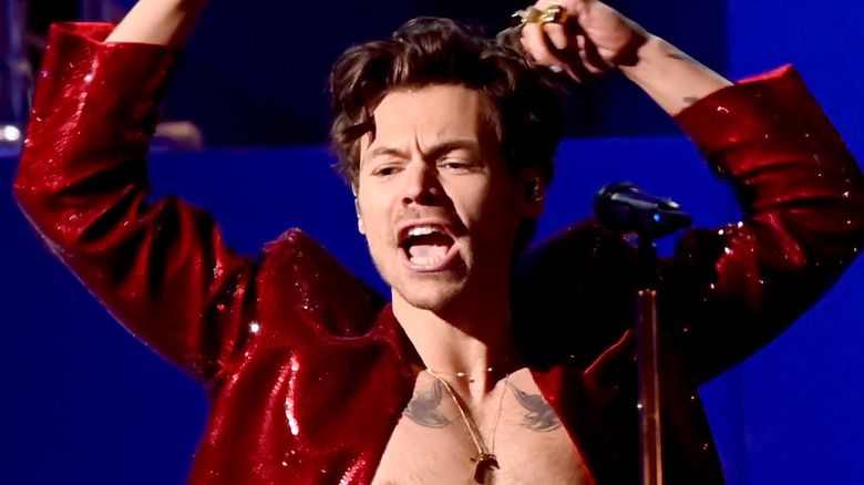 Harry Styles performing in 2023