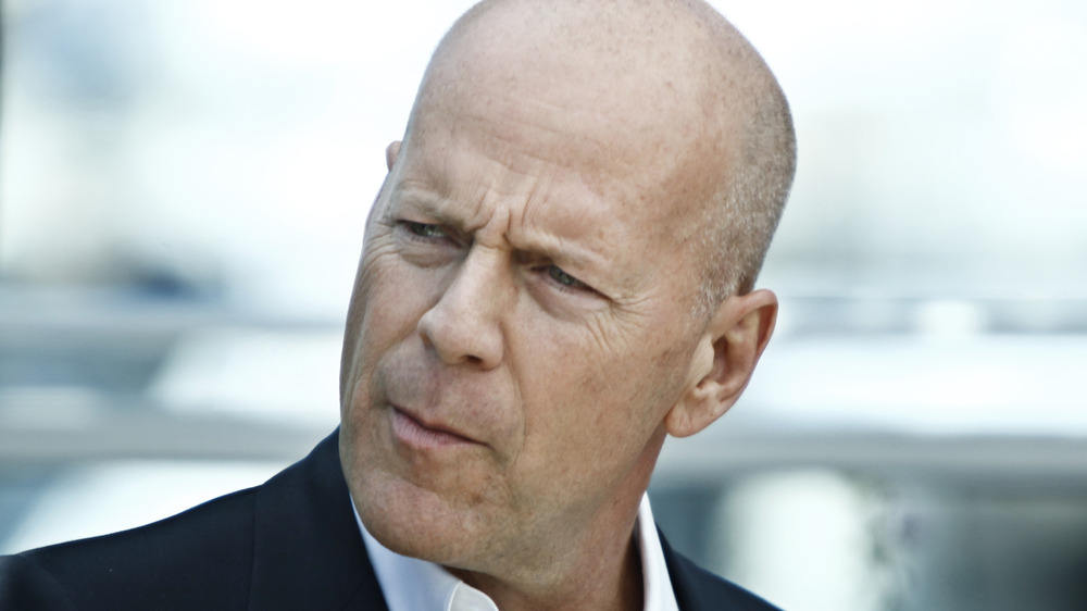 Angry looking Bruce Willis