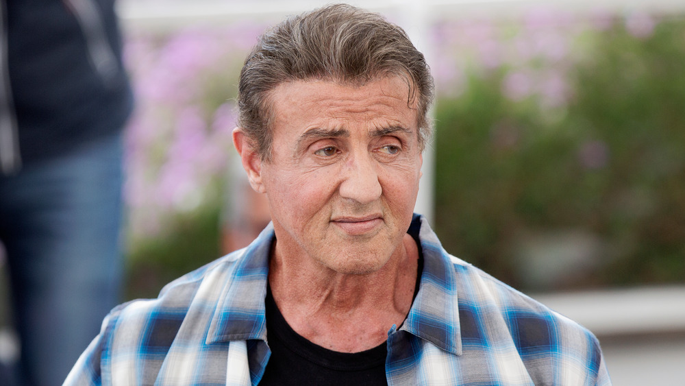 Sylvester Stallone looking a little sad