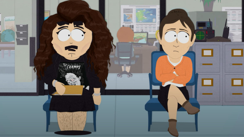 Randy Marsh dressed as Lorde on South Park