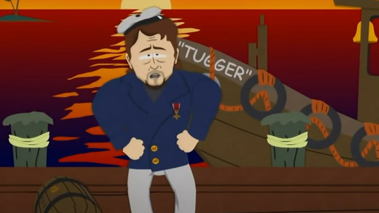 Russell Crowe as a sailor in South Park