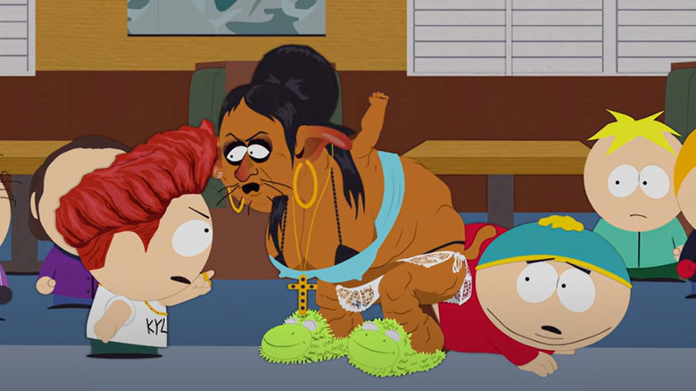 Snooki as a rodent-like creature on South Park