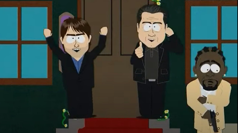 Tom Cruise, John Travolta, and R. Kelly on South Park