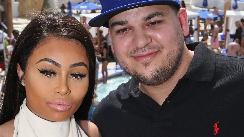 Blac Chyna and Rob Kardashian standing next to each other