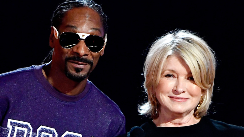 Martha Stewart and Snoop Dogg both smiling