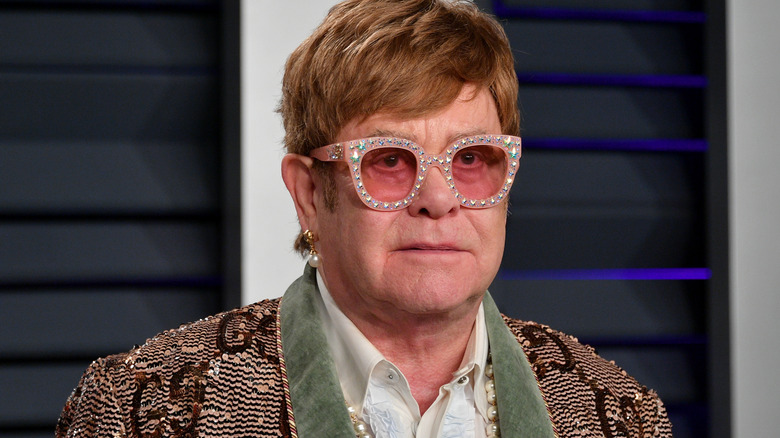 Elton John posing 