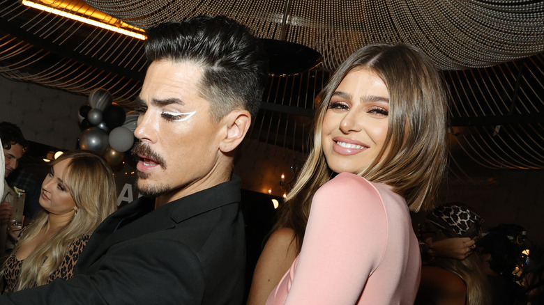 Raquel Leviss and Tom Sandoval posing