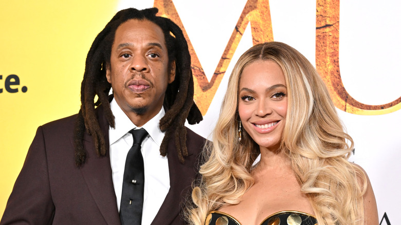 Jay-Z and wife Beyonce at premiere of Mufasa: The Lion King