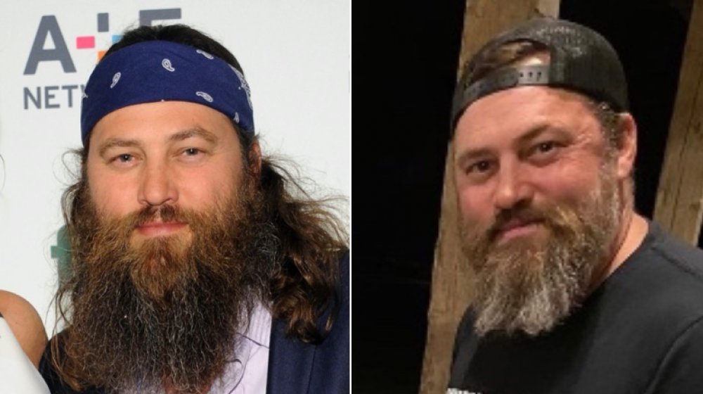 Left: Willie Robertson with lots of hair / Right: Willie Robertson after haircut