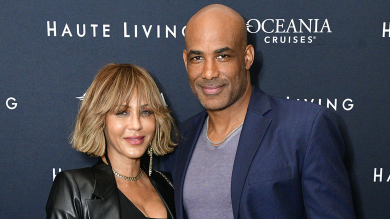 Boris Kodjoe posing with Nicole Ari Parker