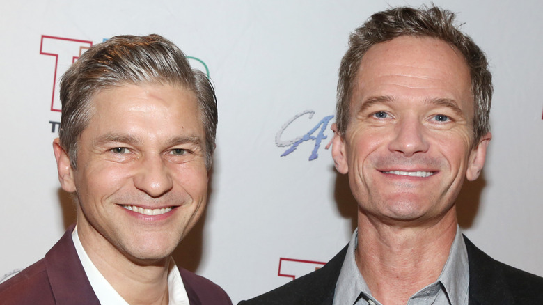 Neil Patrick Harris posing with David Burtka