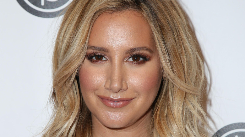 Ashley Tisdale with blonde hair