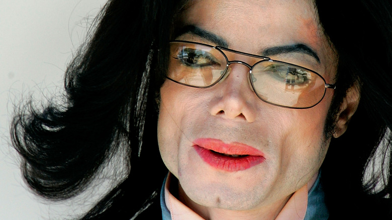 Michael Jackson smiles